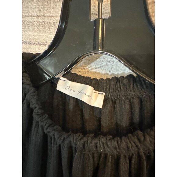 Ces Femme Sleeveless Ruffle Top Size M - Picture 2 of 4